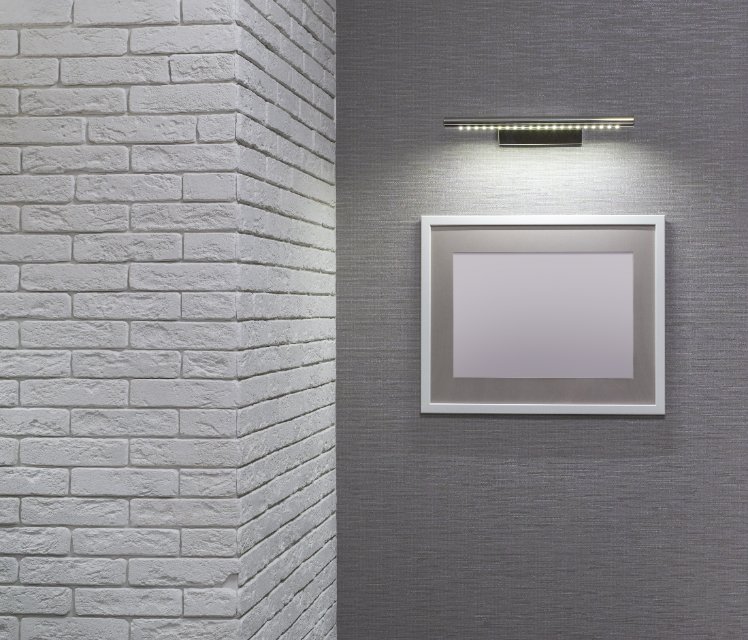 Applique LED murale 8W pour éclairage de tableaux - Couleur :Chromé -  Cdiscount Maison